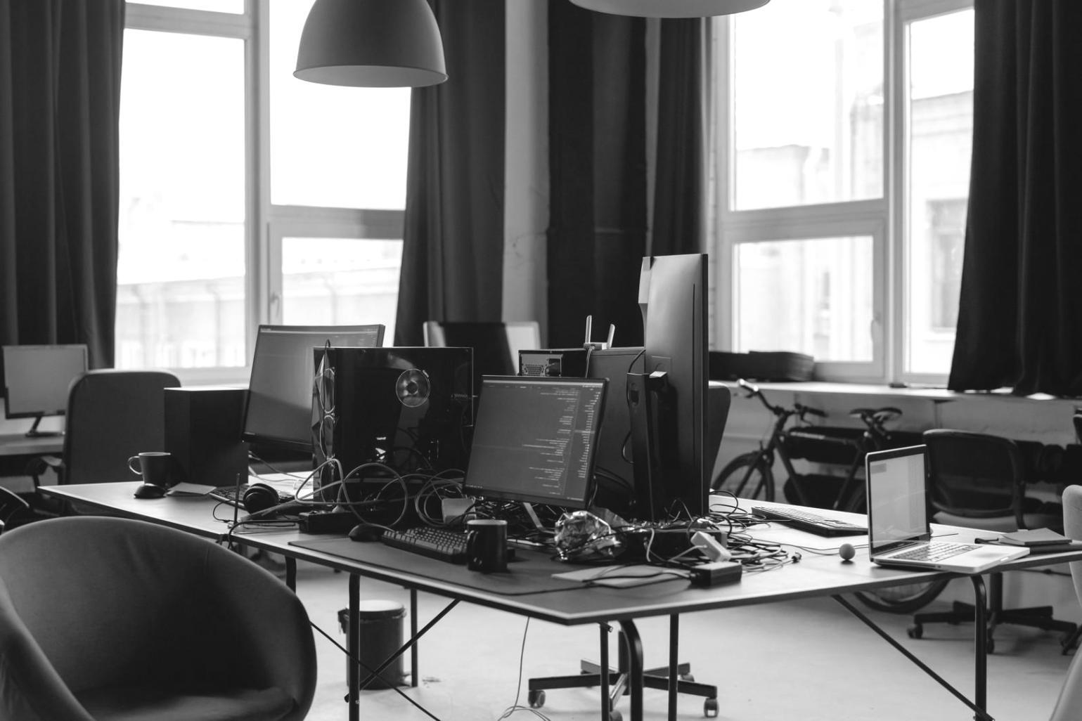 Development process workflow showing collaboration and technical implementation stages